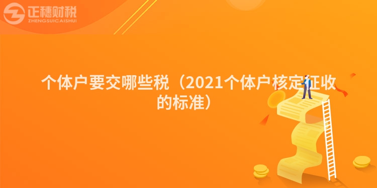 个体户要交哪些税（2023个体户核定征收的标准）