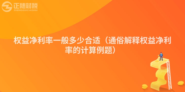 权益净利率一般多少合适（通俗解释权益净利率的计算例题）